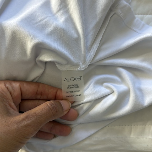 Alexis Soli Peplum Twist Cross T-shirt Tee Top S - Picture 7 of 7